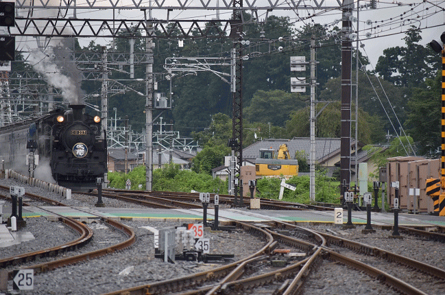 SL大樹が下今市駅に入線