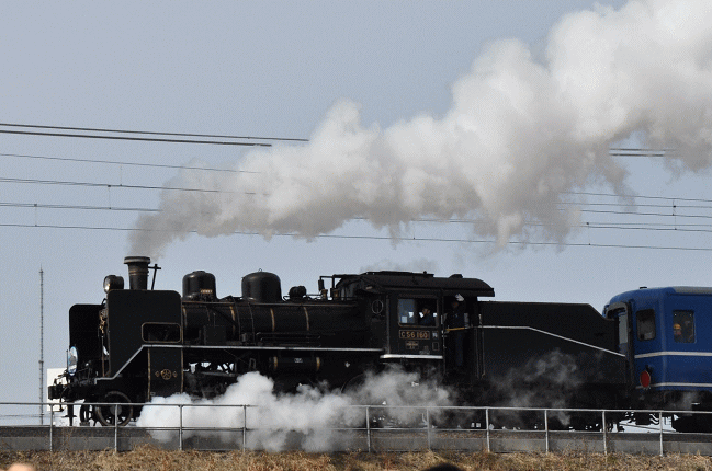 名古屋臨海高速鉄道（あおなみ線）のささしまライブ駅付近で撮影したＳＬ列車