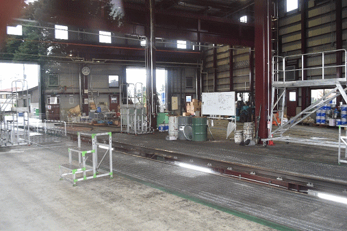 下今市駅のSLの研修庫