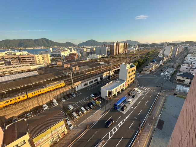 下関駅西ワシントンホテルプラザからの展望