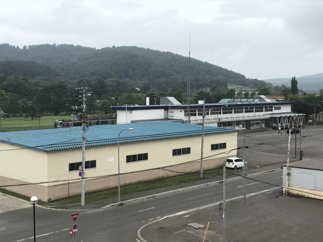 スマートホテル倶知安から見た倶知安駅
