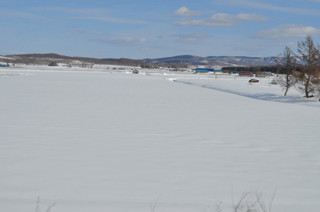 名寄盆地の車窓風景