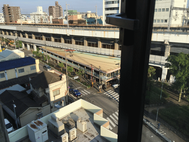 サンホテル福山からの窓の外の眺め