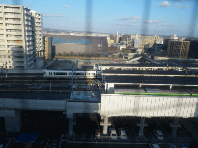 スマイルホテル奈良から見たトレインビュー