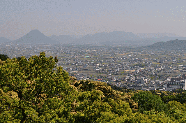 金刀比羅宮御本宮から讃岐平野の展望