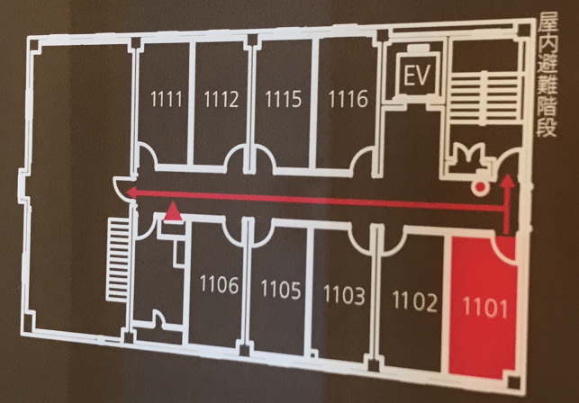 スーパーホテル安城駅前の客室配置図