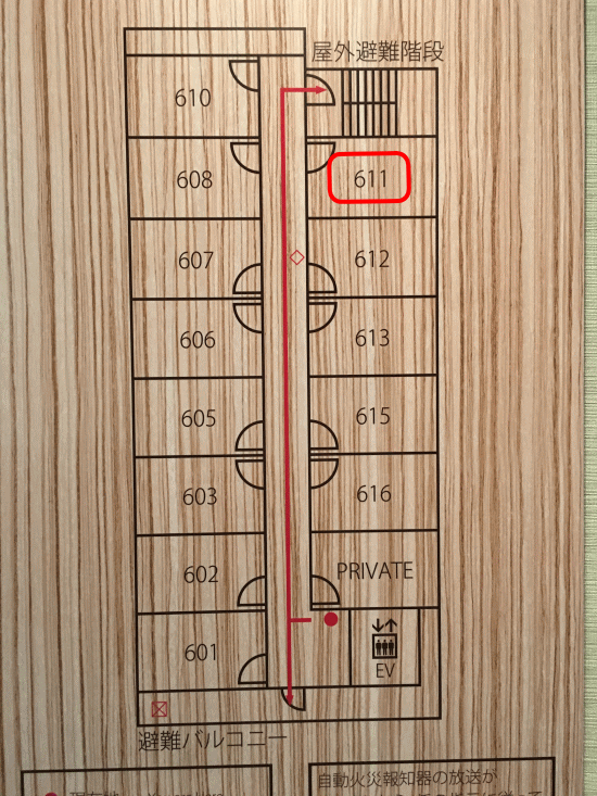 スーパーホテル出雲駅前の客室配置