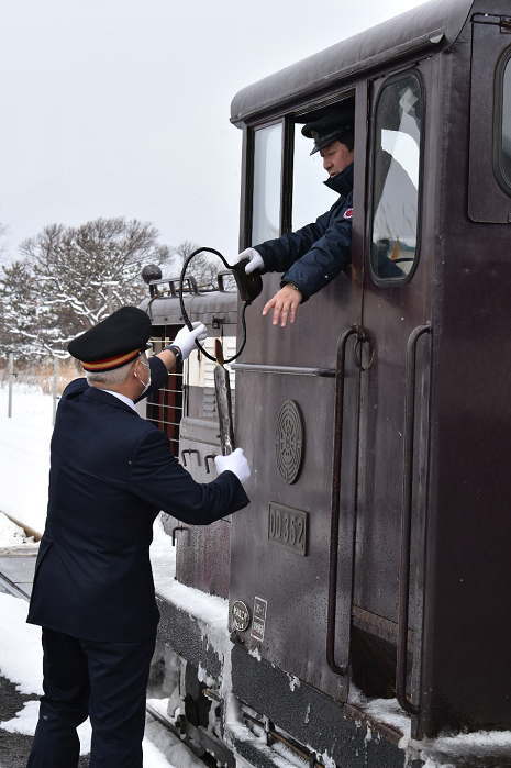 金木でタブレットとスタフの交換