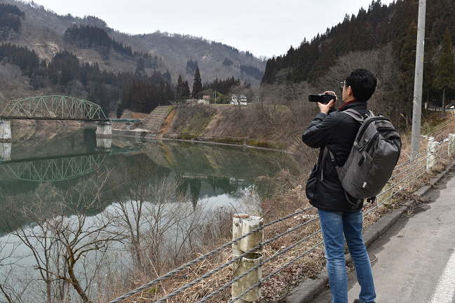 2019年度に架橋が完了したばかりの只見線第5只見川橋梁を撮影