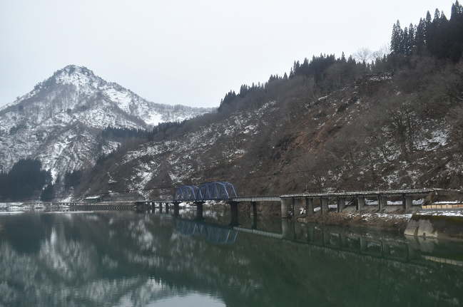 只見線代行バスから見る車窓