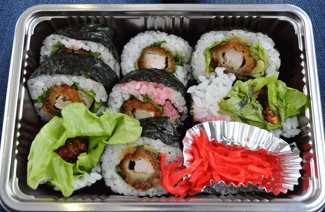 会津川口駅の駅弁「勝ロール」の中身