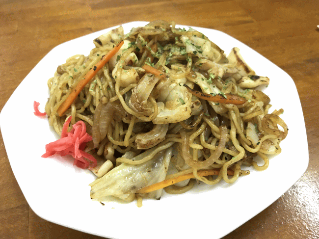 たこ焼き北斗星のイカ焼きそば