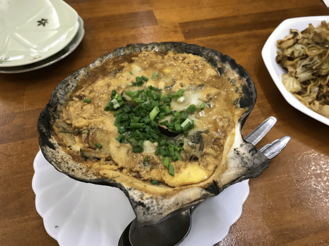 たこ焼き北斗星の貝味噌焼き