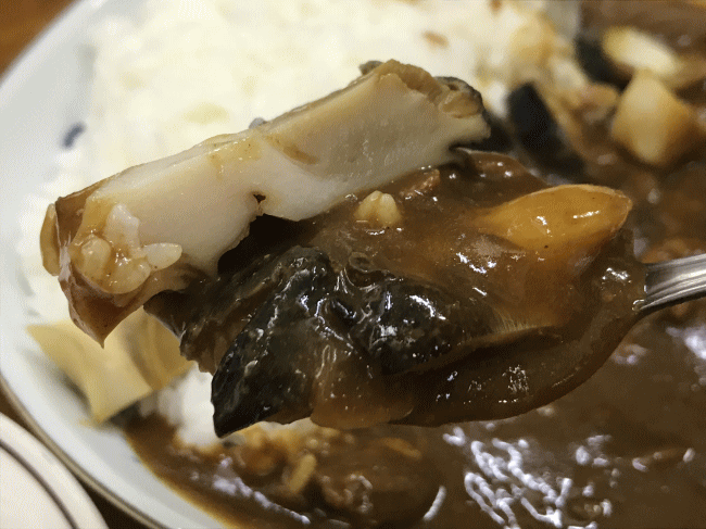 たこ焼き北斗星のサザエカレー