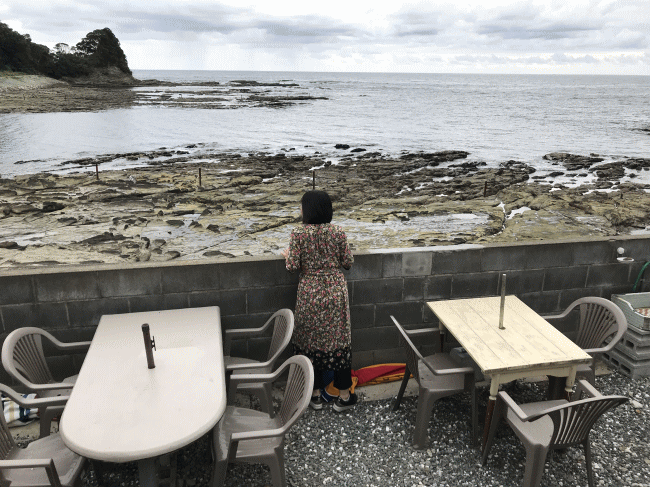 たこ焼き北斗星のテラス席