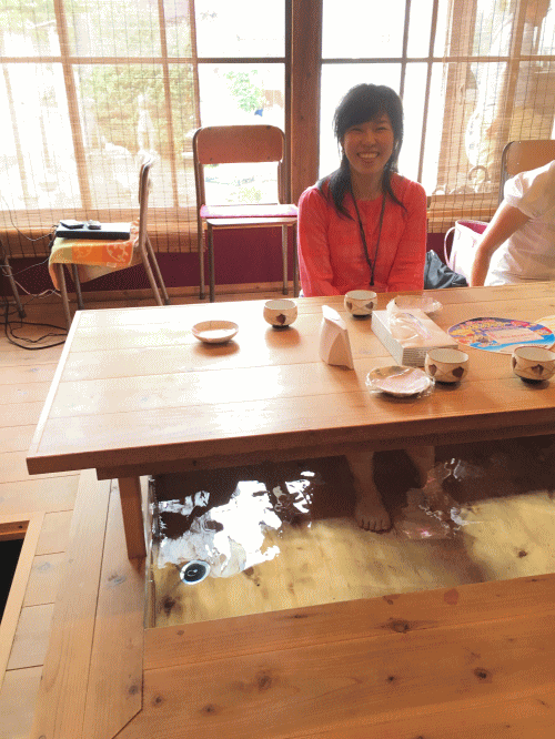 北前船資料館の足湯