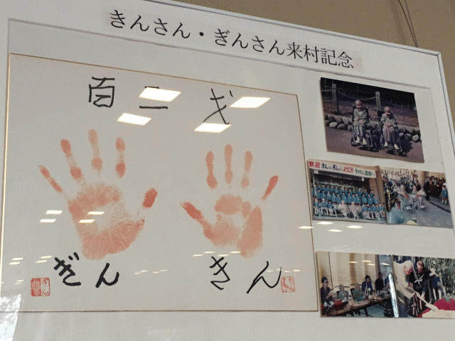 きんさんぎんさんの手形