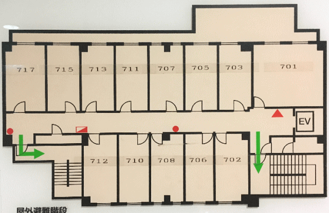 手稲ステーションホテルの客室配置図