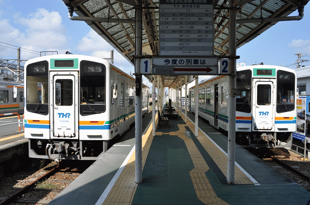 天竜浜名湖鉄道掛川駅ホームにて