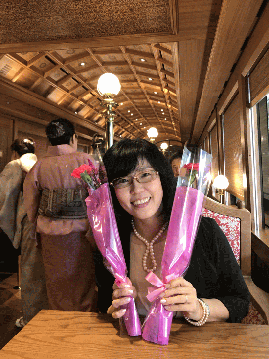 お花をプレゼントされた