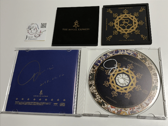 ザロイヤルエクスプレスの車内で買ったCDやコースター