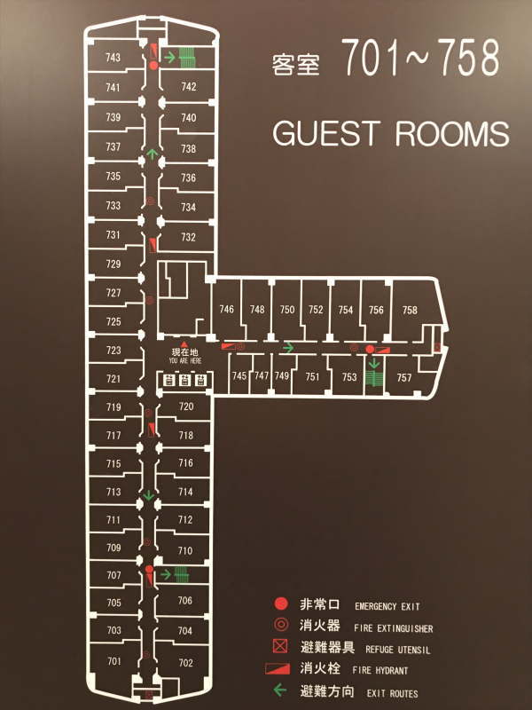 THE KASHIHARA(ザ・橿原)の客室配置図