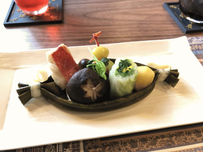 メイン料理（河野美千代が監修の料理・ザロイヤルエクスプレス）