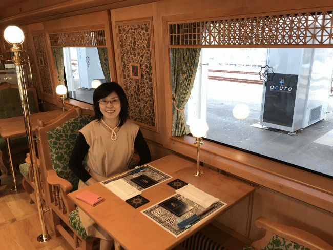 ザロイヤルエクスプレスの車内