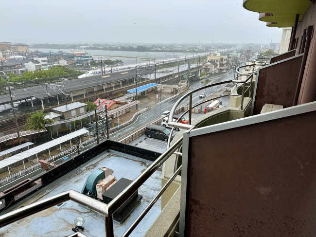 浜名湖弁天島リゾート THE OCEANのバルコニーからの眺望