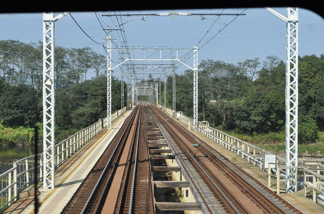 8000系電車の後方展望