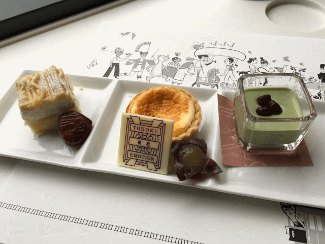 デザートのアソートプレート