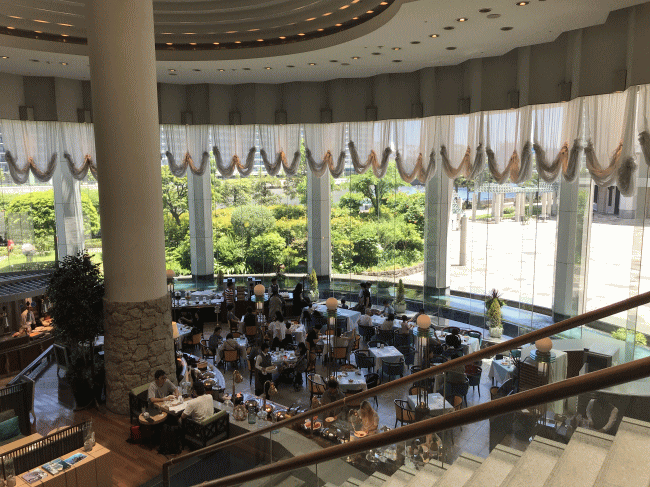 第一ホテル東京シーフォートの朝食バイキング会場