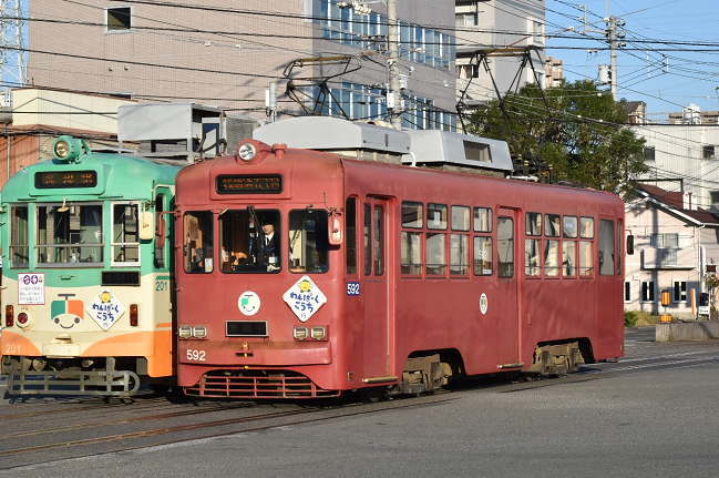 元名鉄592号(とさでん交通)