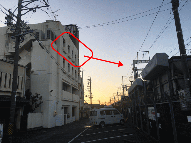 豊橋パークホテルのトレインビューの部屋