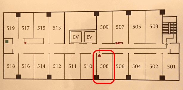 東横イン彦根駅東口の客室配置図