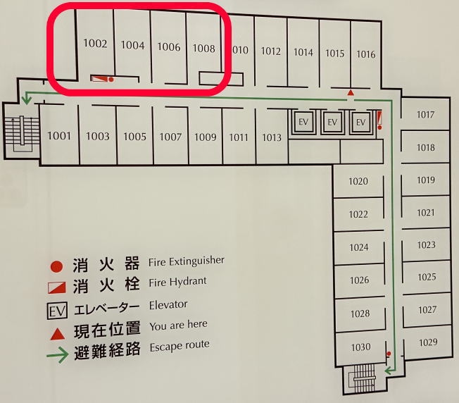 東横イン姫路駅新幹線北口の客室配置図