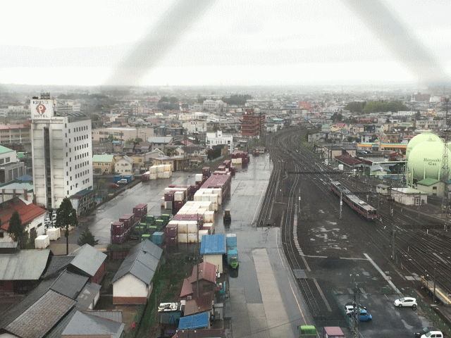 東横イン弘前駅前から見る、弘前プリンスホテル