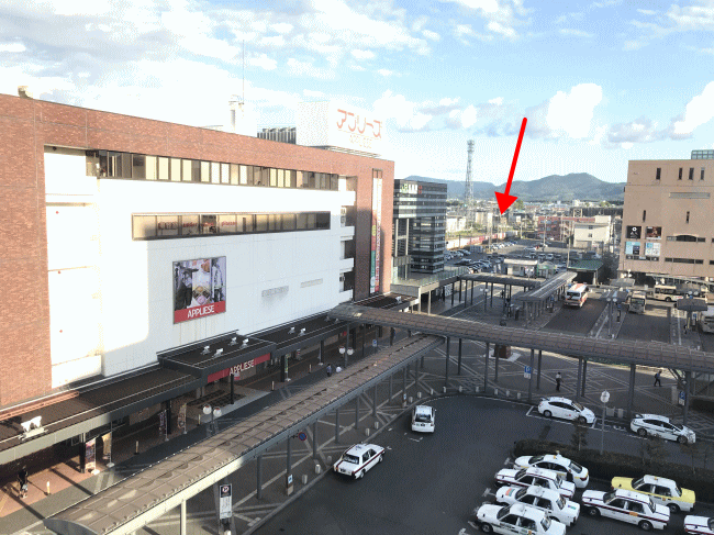 東横インから見た弘前駅