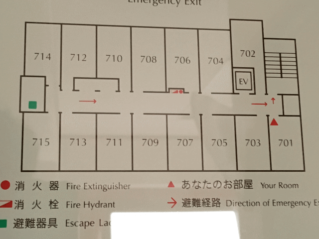 東横イン一ノ関駅前の客室配置