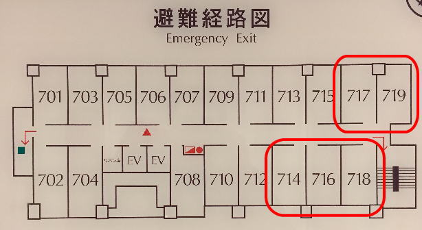 東横インJR横浜線相模原駅前の客室配置