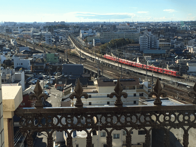 東横イン名古屋尾張一宮駅前からの名古屋方面の眺め