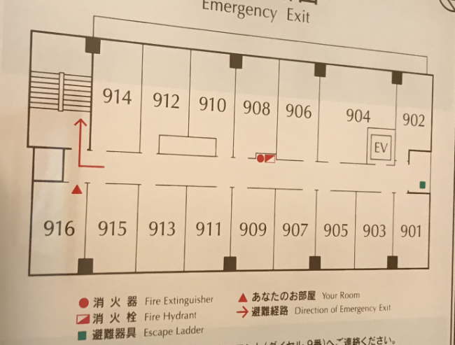 東横インオホーツク網走駅前の客室配置図
