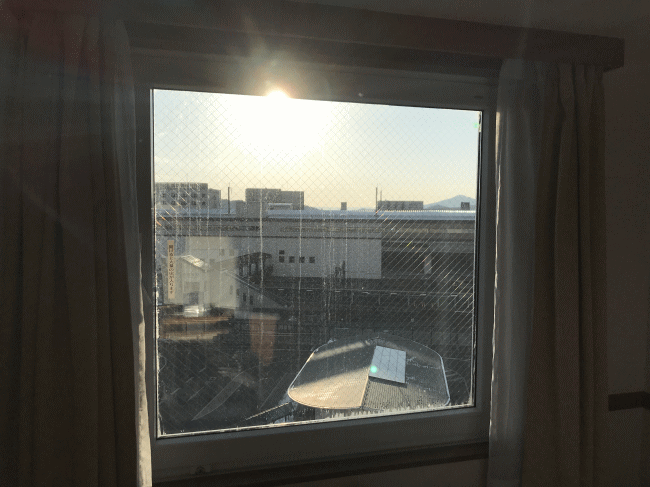 東横イン新白河駅前の窓