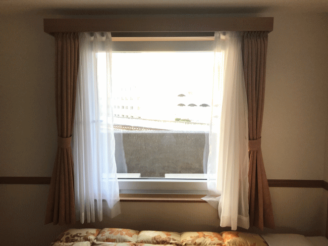 東横インとかち帯広駅前の窓の様子