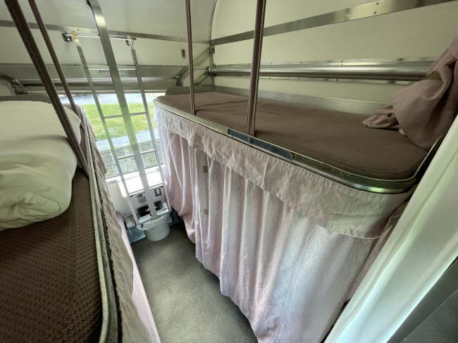 北斗星スクエアの開放型B寝台