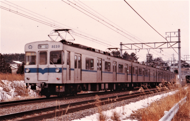日進～赤池間で撮影した3000形（3110編成）