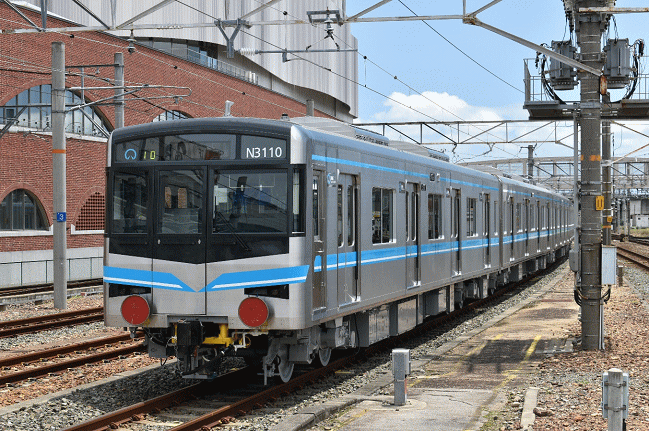 N3000形・N3110編成の甲種輸送（豊橋）