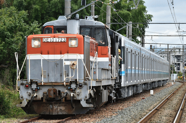 N3000形・N3110編成の甲種輸送（豊川）