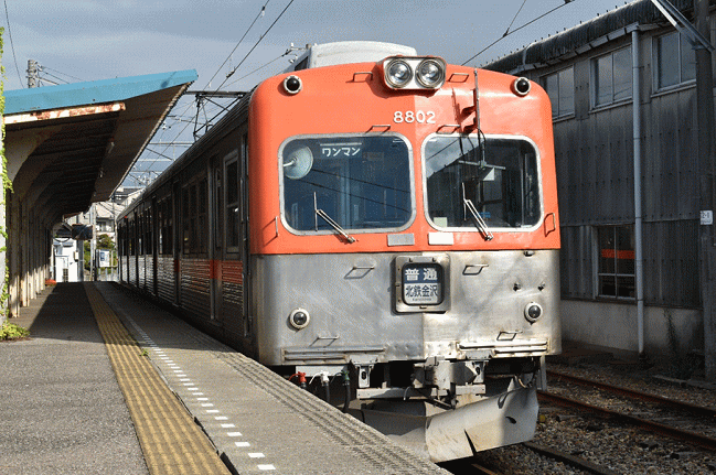 北鉄金沢行き（内灘駅）