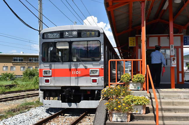 下之郷駅の上田電鉄